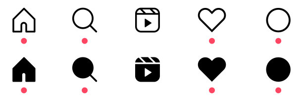 社交媒体按钮矢量图标图片下载