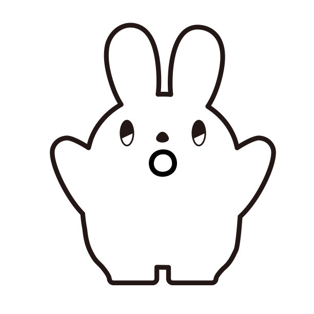 剪贴艺术的rabbit_surprise提高双手线画图片下载