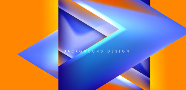 抽象烘焙与重叠三角形和图片下载