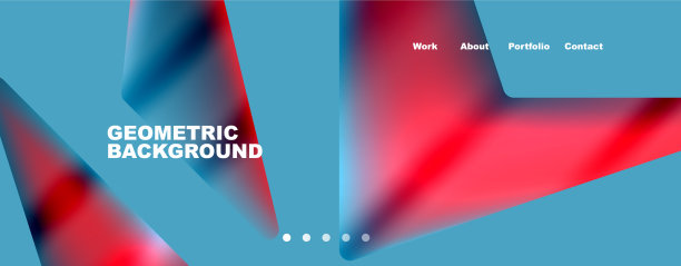 明亮多彩的三角形抽象图片下载