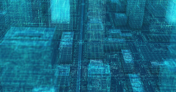 科技数字背景城市图片下载