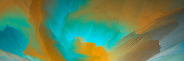 神奇的世界。超现实主义的景观。抽象的幻想背景。三维演示图片下载