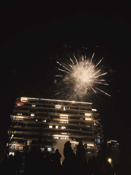 塞尔维亚贝尔格莱德的新年烟花图片下载