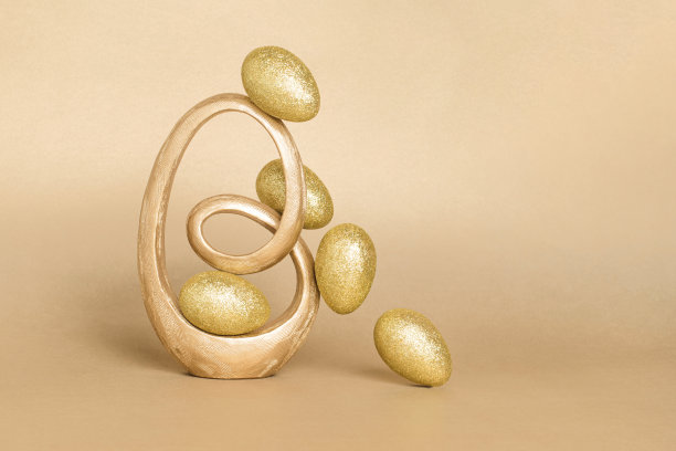 金色复活节彩蛋图片下载