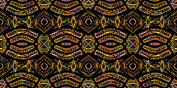 非洲装饰，部落图案，黄金和宝石，浮雕效果，插图图片下载