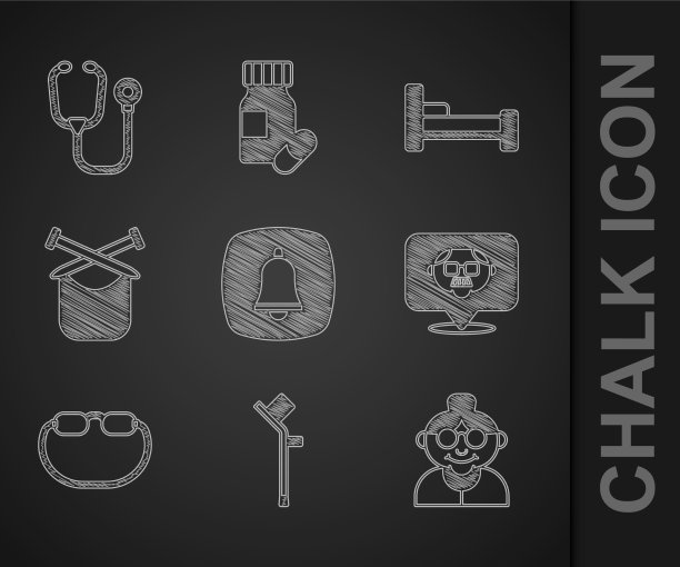 设置紧急电话呼叫拐杖或拐杖图片下载