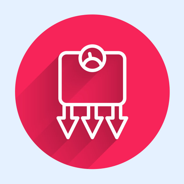 白线减肥图标孤立与长图片下载