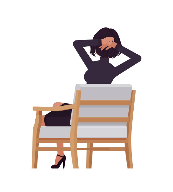 女商人行政优雅女士，黑色高领毛衣，裙摆坐在扶手椅上，屁股图片下载