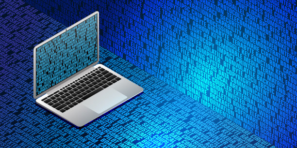 计算机术语等距插图图片下载