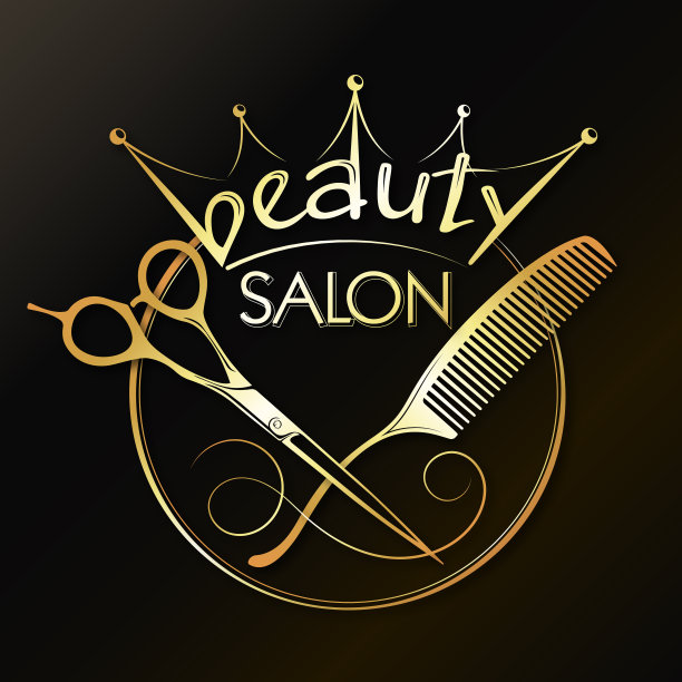 金剪刀梳理王冠图片下载