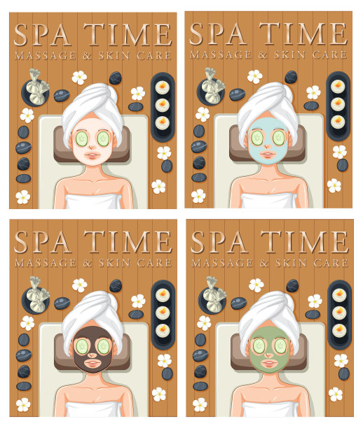 收集女性放松与面膜治疗图片下载