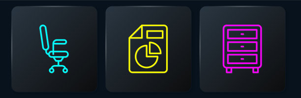 设行办公椅、档案文件抽屉等图片下载