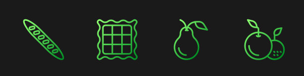 设线梨法国法棍面包格子图片下载