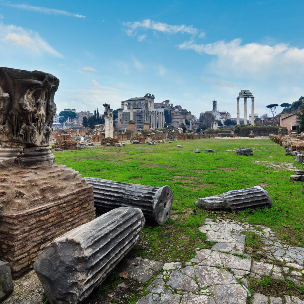 罗马广场遗址，意大利罗马。图片下载