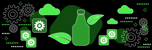 生态包装矢量概念图片下载