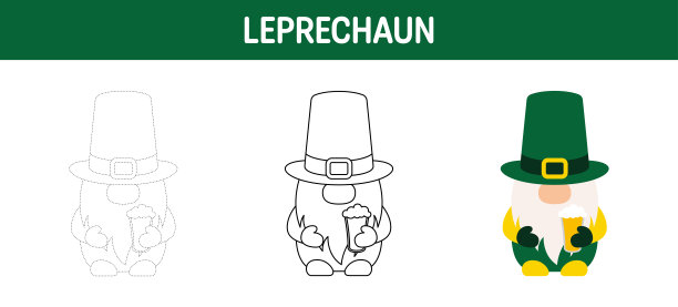 小妖精追踪和着色工作表的孩子图片下载