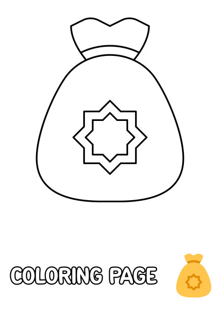 涂色页与捐赠的孩子图片下载