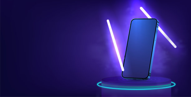 未来阶段的霓虹灯手机图片下载