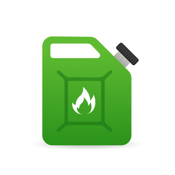 Ð¡anisters for carrying gasolin. Fuel canister with pouring petrol drop. Leaking gasoline can, petrol container isolated on white background. Vector illustration图片下载