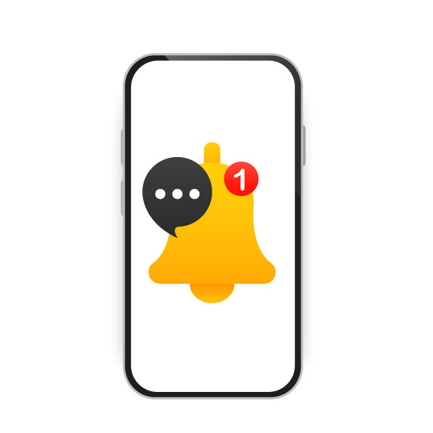 智能手机屏幕上有一条新消息。对冒泡消息的调用。重要的提醒。未读邮件。危险错误警报、病毒或不安全的消息传递。矢量图图片下载