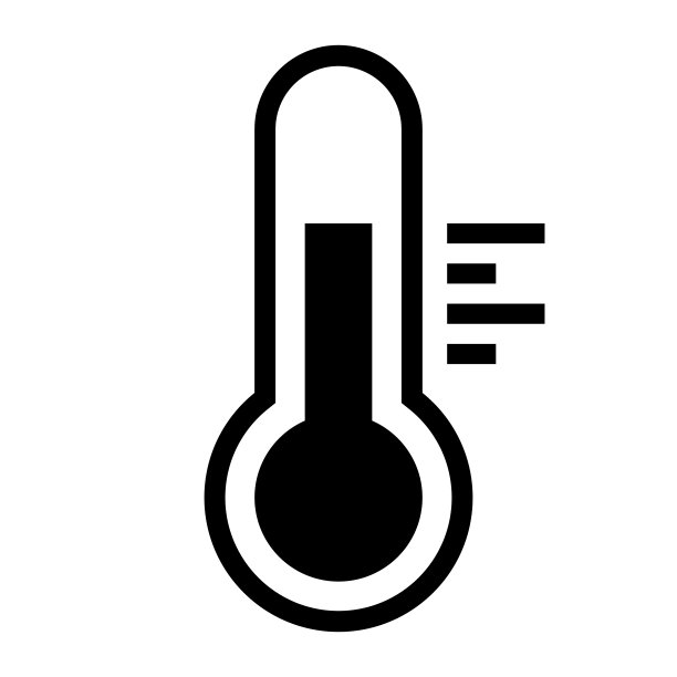 温度计图标矢量。温度标志和符号说明。图片下载