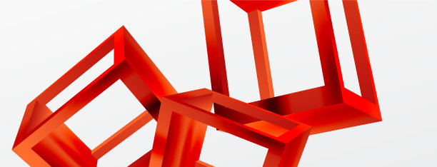 3d立方体形状几何背景新潮图片下载