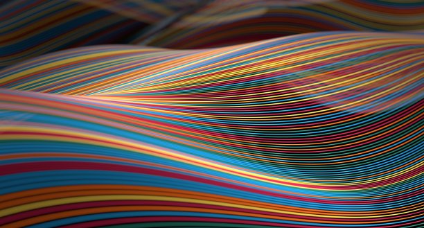 数字转型彩色线成长领导图片下载