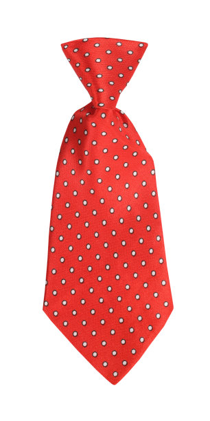 斑点点红色波点领带与系结孤立在白色背景。时尚配饰概念图片下载