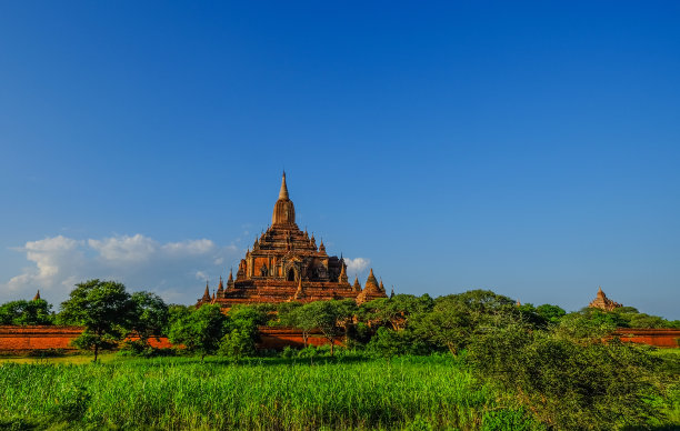 缅甸蒲甘的古庙图片下载