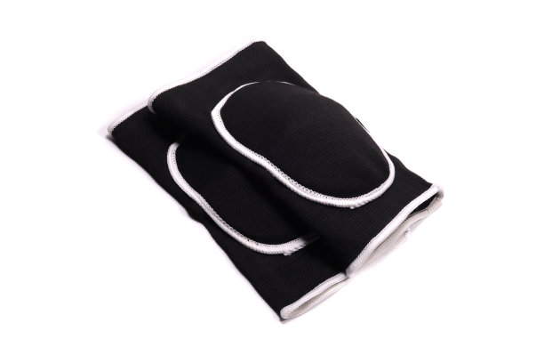 排球或体操的护膝上隔离着白色图片下载