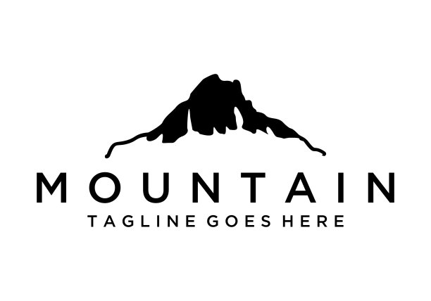 山脉logo设计矢量模板图片下载