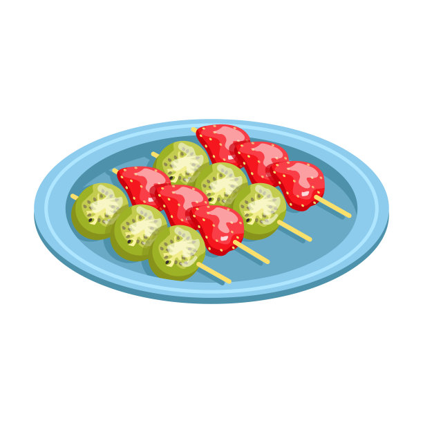 糖浆水果。甜点。甜的食物。图片下载