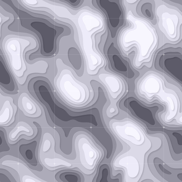 摘要剪纸灰色地形无缝图案背景图片下载