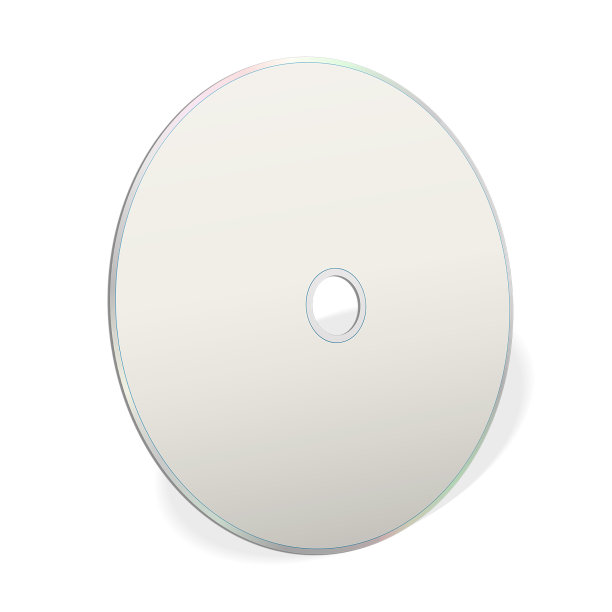 用于演示文稿布局和设计的CD或DVD空白模板。图片下载