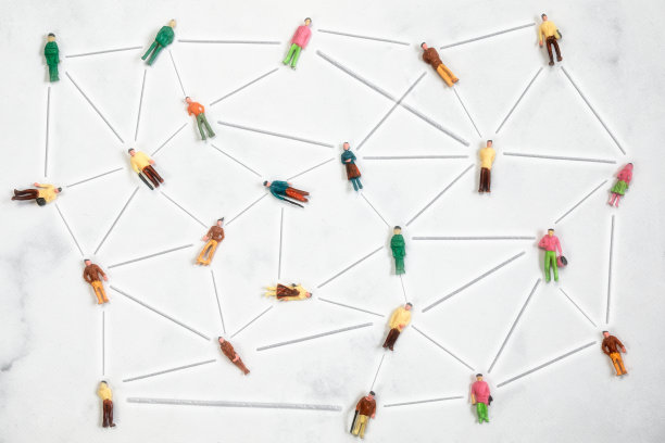 建立强大的团队联系，团队合作的业务和技术理念。人力资源，人力资源，招聘，管理，领导和团队建设。管理理念图片下载