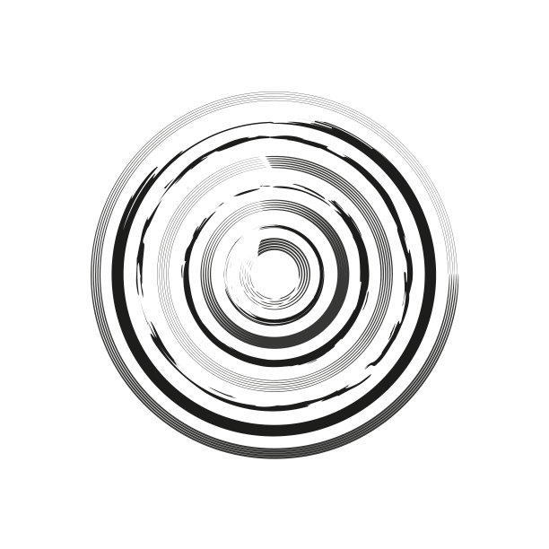 画笔圈螺旋涂鸦风格。矢量插图。图片下载