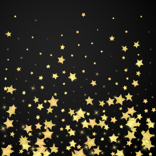 魔星矢量叠加。星星散落图片下载