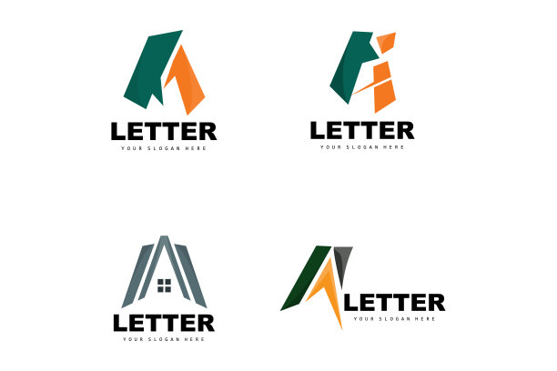 一个字母标志，字母标志类型矢量，产品品牌设计，公司首字母，建设，教育图片下载