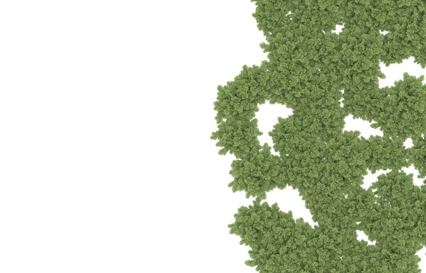 背景上孤立的草地。三维渲染-插图图片下载