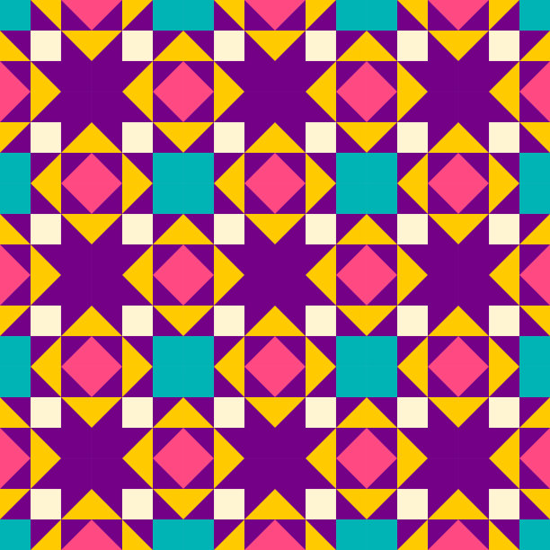 抽象几何图案的灵感来自羽绒被绗缝图片下载