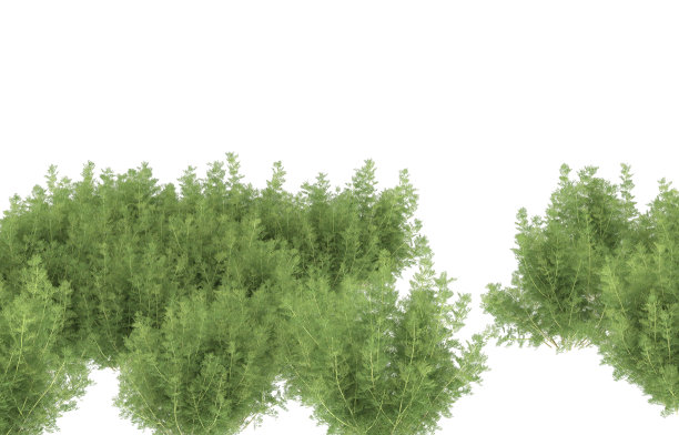 背景上孤立的草地。三维渲染-插图图片下载