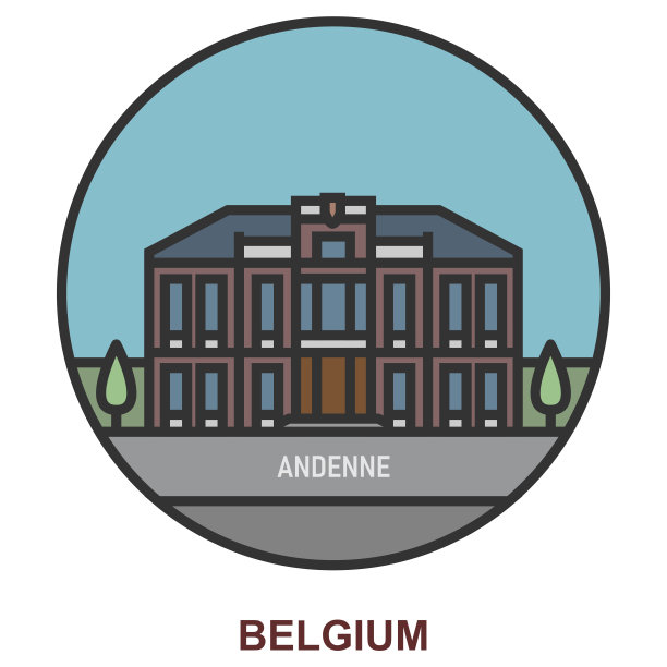 Andenne。比利时的城镇图片下载