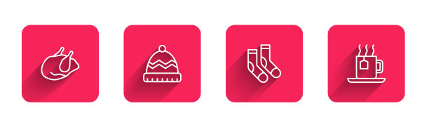 套线烤火鸡或冬帽图片下载