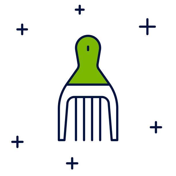 填充轮廓发夹图标孤立在白色上图片下载