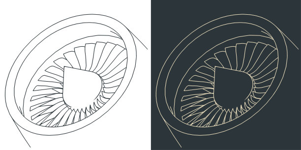 喷气发动机插图图片下载