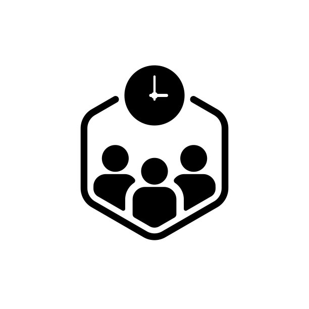 黑人群体和时钟喜欢赶时间图片下载