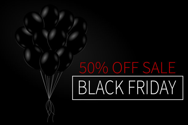 黑色星期五销售横横幅广告，横幅，传单和传单图片下载