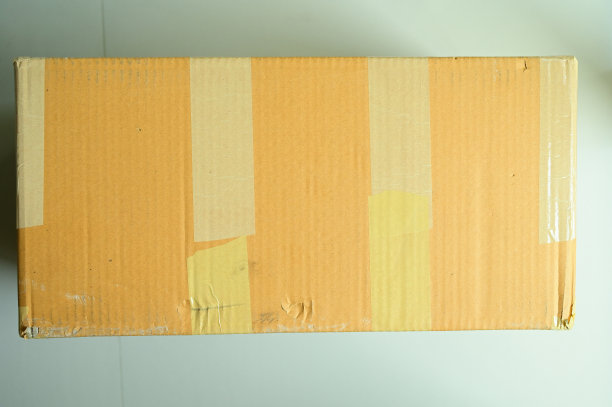 棕色盒子包装为运输，纸张质地图片下载