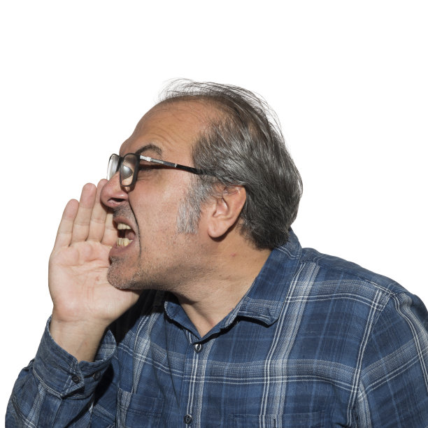 男子尖叫的肖像图片下载