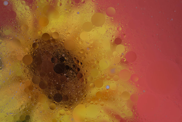 向日葵抽象与水滴反射。图片下载